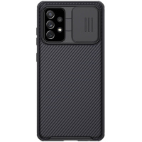 Карбонова накладка для Samsung Galaxy A72 4G/A72 5G - Nillkin Camshield (шторка на камеру) (Чорний/Black) - купити в SmartEra.ua