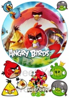 Вафельные картинки на тему: Angry birds