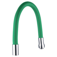 Вилив (гусак) 3/4« для кухні силіконовий зелений AQUATICA (XH-5241) (9793512)