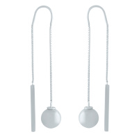 Срібні сережки Silver Breeze без каменів (1951231)
