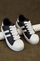 Кросівки жіночі демісезонні, колір чорно-білий, 248RBK10-2