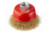 Щетка торцевая Intertool 65мм x M14 рифленая латунь (BT-1066)