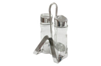 Набор для специй солонка и перечница на подставке 100мл (86214)