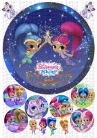 Вафельные картинки на тему: Шиммер и Шайн