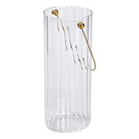 Ваза для квітів Clear скляна 29.5 см, прозорий