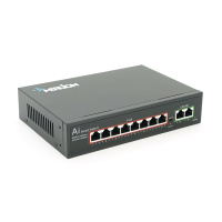 POE коммутатор Merlion 8 POE 10/100  + 2 RJ45 10/100 + встроенный блок питания 52V 1.8A