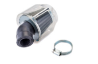 Фільтр повітряний (нульовик) Ø28/40mm, 45* (дзвін, прозорий) KM (mod:KY-A-134)