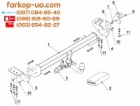 Тягово-сцепное устройство (фаркоп) SsangYong Korando (2010-...)