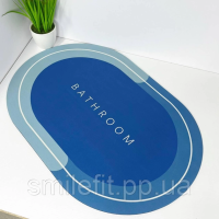 Килимок для ванної кімнати вологопоглинаючий Memos (Синій, фіолет)