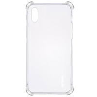 TPU чохол для Apple iPhone X / XS (5.8«) GETMAN Ease logo посилені кути (Прозорий / Transparent) - купити в SmartEra.ua