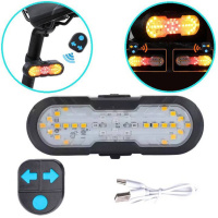 Велофонарь CYGM-2229 STOP (red+yellow) з сигналом