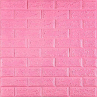 3D панель самоклеющаяся 700х770х5мм кирпич Розовый (004-5) SW-00000143
