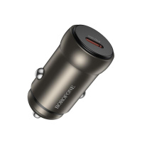 Автомобільний зарядний пристрій BOROFONE BZ32 Fresh single port PD30W car charger Black (6941991118517)
