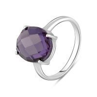 Серебряное кольцо CatalogSilver с александритом 5.95ct, вес изделия 3,51 гр (2106074) 18.5 размер