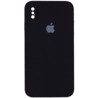 Чохол Silicone Case Square Full Camera Protective (AA) Для Apple iPhone XS Max (Чорний / Black) - купити в SmartEra.ua