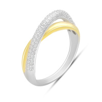 Серебряное кольцо CatalogSilver с фианитами, вес изделия 2,83 гр (2182740) 17 размер