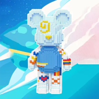 Конструктор Magic Blocks у вигляді ведмедика Bearbrick на 1241 деталь (8108)