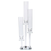 Подсвечник стеклянный на высокой ножке 72.5 см подсвечник бокал Ø16 см декоративный прозрачный HP-4-63