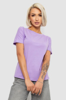 Футболка жіноча однотонна, колір бузковий, 204R3333