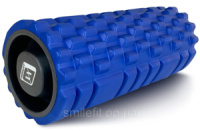 Масажний ролик EasyFit Grid Roller 33 см v.1.1 міцний масажер (синій)