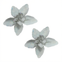 Набор новогодних цветков на елку Лилия 2 (шт) Ø15 (см) Белый Dashuri 8066770907