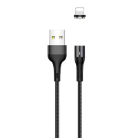 Магнітний кабель Lightning для iPhone USAMS US-SJ336 U29 Magnetic (2m) (Чорний) - купити в SmartEra.ua