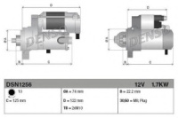 Стартер восстановленный /1,6кВт, 10z/ LEXUS IS 09-13; TOYOTA LAND CRUISER PRADO 120  03-10