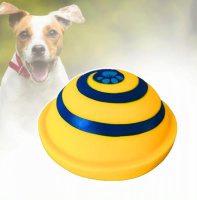 Игрушка для домашних собак диск с пищащим звуком Woof Glider
