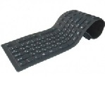 Клавиатура резиновая гибкая 86K клавиш, USB, (Eng / Pyc), Blister-Box