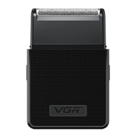 Мужская электробритва шейвер с триммером аккумуляторная от USB VGR V-376 Черная