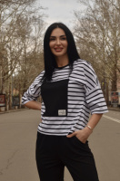 Спортивний костюм «Bridge» оптом | Батал Чорний, 50-52