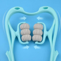 Ручной роликовый массажер на 6 роликов для шеи и тела RD-3052 Массажер для снятия усталости и напряжения