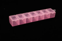 15х3x2см органайзер, неделя - розовая