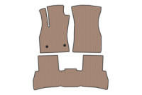 Резиновые коврики в салон Carsuit V2 (2010-2015, Бежевый) для Fiat Doblo II