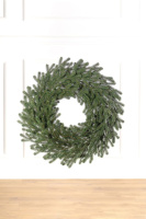 Віденский зелений вінок 75 см з литих гілочок | Велики різдвяний новорічний віночок Siga Group