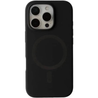 DM Чохол Silicone Case Thin Circle with MagSafe для iPhone 15 Pro Max Charcoal Grey Black