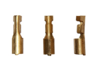 Наконечник латунний автомобільний № 015 А  штекерный трубчастый, д 4,00 мм для проводу 0,50-1,50 мм кв