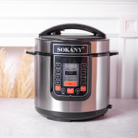 Мультиварка электрическая Sokany с чашей на 7 л и антипригарным покрытием SK-07053