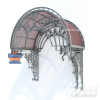 Кованые козырьки серии GP81