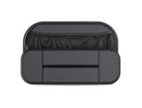 Автомобильний органайзер CABULE на спинку сидения, 36x8х24см, крепление на подголовник ремнями, 4 отделения, PV-кожа, черный