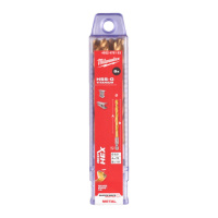 Свердло по металу RedHEX SHOCKWAVE HSS-TiN MILWAUKEE, діаметр 8,0х111х70мм, (5шт), пластикова коробка