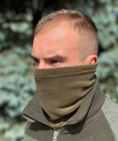 Бафф тактический флисовый зимний с резинкой ВСУ (ЗСУ) LeRoy Fleece 220 LE-2719 оливковый