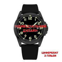 Чоловічий годинник Awarder 040 Black-Black Гільза з сапфіровим склом та автопідзаводом