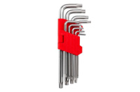 Набір Torx ключів Intertool 9 шт. з отвором подовжені (HT-0606)
