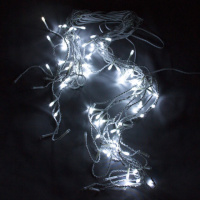 Xmas гірлянда LED 120 3.3Line Short curtain(Бульбашки/Бахрома)WW-1 Теп.білий 5Метрів Вул.+соед.Бел