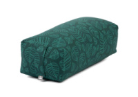 Прямокутний болстер для йоги Salamba Maharaja Bodhi зі спельтовою лухою темно-зелений 60.5x21x25 см