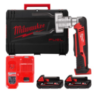 Інструмент для кабельних конекторів акумуляторний MILWAUKEE, M18 BSBT-202X (зарядний пристрій М12-18 FC. 2 акумулятори М18 В2 2А