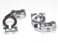 Комплект акумуляторних ремонтних клем + та - (без проводів) свинцевих (легкова бокова)