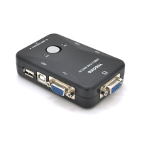 2-портовый KVM свич VEGGIEG K201, переключатель USB, Grey, Blister-Box