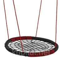 Дитячі гойдалки Гніздо OVAL NEW 108 x 83 см Червоно-чорний